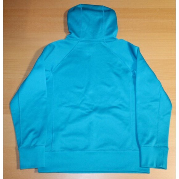 Girls Nike Thema-Fit Logo Hoodie Pullover Sweatshirt Youth Medium Green 575208 - Picture 5 of 5